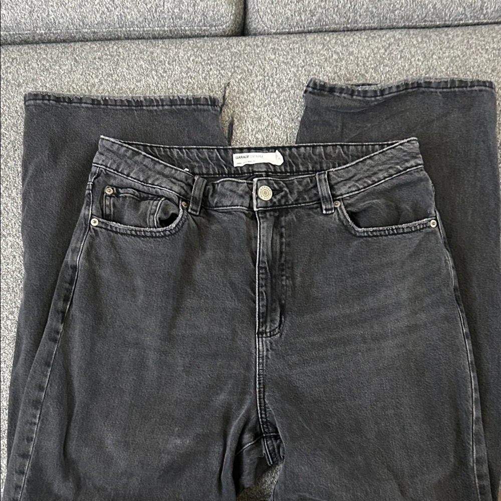 Garage Women's Dark Gray Straight Leg Jeans